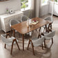 Modern Rubber Wood Table for Restaurant Rectangle Dining Table with 4 Legs Clearhalo ' dining_table' 'Dining Tables & Seating' 'Dining Tables' 'furn' 'furn_dining_table' 'Furniture' 'furniture_dining_table' 'Kitchen & Dining Furniture' 'kitchen&dining_furn' 'kitchen' 'kitchen_dining_table' 1200x1200_71cf08a4-cdf3-40c0-8f3c-c8fff25ed9b1