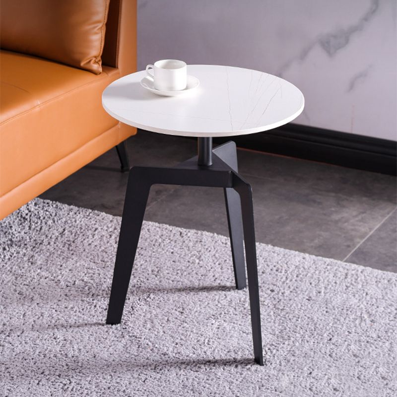 Modern Marble Top End Table 3 Mental Legs Sofa Side End Table for Living Room Clearhalo 'Coffee & Accent Tables' 'End & Side Tables' 'end_side_table' 'end_side_tables' 'furn' 'furn_end_side_tables' 'Furniture' 'furniture_end_side_table' 'Living Room Furniture' 1200x1200_71cf0eb5-9dce-45f7-9db7-a604a70cd40d