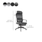 20" W Modern Desk Chair Breathable AirGrid High Back Office Chair Clearhalo 'furn' 'furn_office_chair' 'Furniture' 'Office Chairs' 'Office Furniture' 'office_chair' 1200x1200_71d5c283-bf17-46ea-b3c8-1370b612932b
