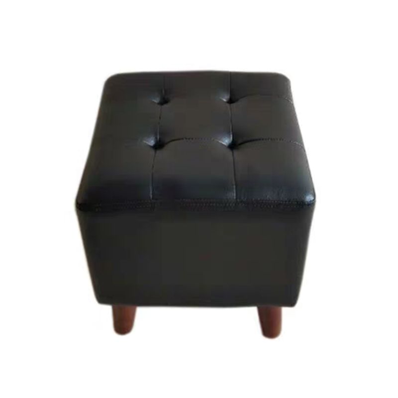 Pure Color Square Standard Modern Wine Red Leather Ottoman for Living Room Clearhalo 'furn' 'furn_ottomans_poufs' 'Furniture' 'Living Room Furniture' 'Ottomans & Poufs' 'ottomans_poufs' 1200x1200_71d7159e-c712-45aa-9c74-580a195a884b