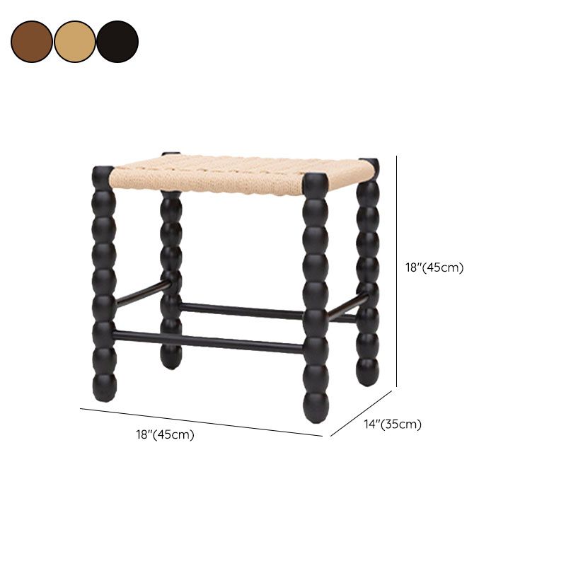 Tropical Backless Seating Bench Solid Wood Rectangle Bench for Bedroom Clearhalo 'Benches' 'Chairs & Seating' 'furn' 'furn_benches' 'Furniture' 'Living Room Furniture' 1200x1200_71d749a9-5a29-44aa-bcb2-4f230659b962