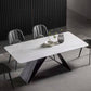 Contemporary Rectangle Dining Table Double Pedestal Furniture for Dining Room Clearhalo ' dining_table' 'Dining Tables & Seating' 'Dining Tables' 'furn' 'furn_dining_table' 'Furniture' 'furniture_dining_table' 'Kitchen & Dining Furniture' 'kitchen&dining_furn' 'kitchen' 'kitchen_dining_table' 1200x1200_71d77707-b1d8-4147-950d-d32a9399a489