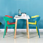 Contemporary Plastic Home Arm Chair Open Back Matte Finish Dining Chair Clearhalo ' kitchen&dining_furn' 'Dining Chairs' 'Dining Tables & Seating' 'dining_chair' 'furn' 'furn_dining_chair' 'Furniture' 'furniture_dining_chair' 'Kitchen & Dining Furniture' 'kitchen' 1200x1200_71d7847e-20ea-46b5-949e-33241b3d86b8