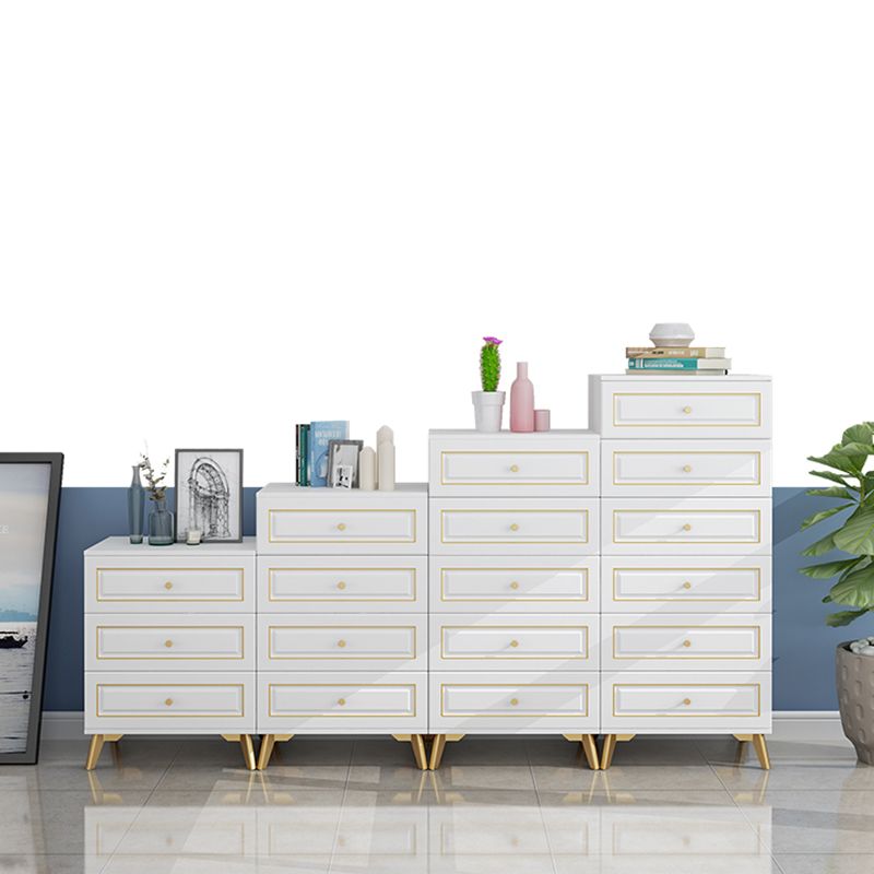 Cómoda de almacenamiento de dormitorio contemporánea Cómoda vertical de madera con cajones