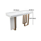 Ensemble de table de bar Glam 1/5 pièces, table de comptoir rectangulaire en pierre avec tabourets hauts pour balcon
