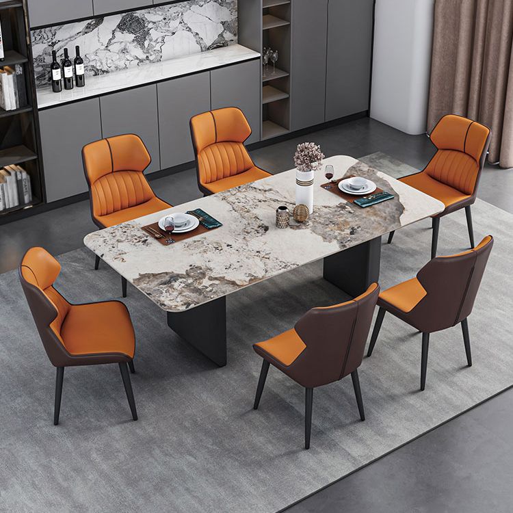 Modern 1/2/5/7 Pieces Dining Set Sintered Stone Kitchen Furniture Set /Separate Items Clearhalo 'Dining Room Sets' 'Dining Tables & Seating' 'dining_room_set' 'furn' 'furn_dining_room_set' 'Furniture' 'furniture_dining_room_set' 'Kitchen & Dining Furniture' 'kitchen&dining_furn' 'kitchen' 1200x1200_71e07044-69a0-4def-a7a1-c157706bf391