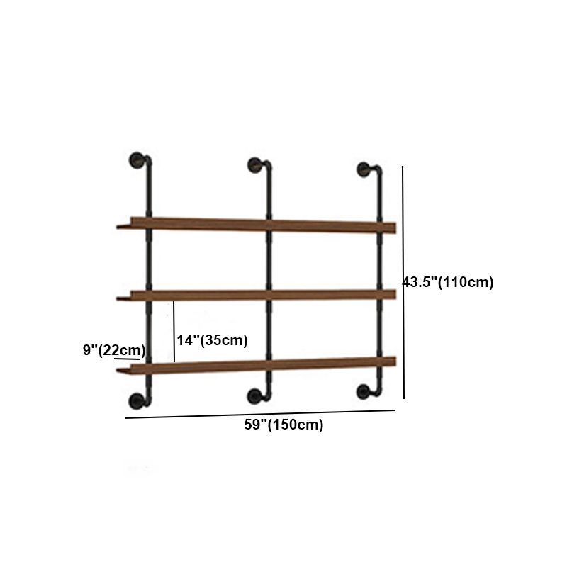 Industrial Style Bookshelf Wall Mounted Shelf Bookcase for Home Clearhalo 'Bookcases' 'furn' 'furn_bookcases' 'Furniture' 'furniture_bookcases' 'kitchen' 'kitchen_bookcases' 'Living Room Furniture' 'Office Furniture' 1200x1200_71e252e4-298f-4996-9237-638aadb8af16