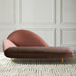 Contemporary Velvet Chaise Lounge Couch One Armed Lounge Chair
