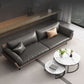 Black Faux Leather Flared Arm Chesterfield Sofa Industrial Style Seating Clearhalo 'furn' 'furn_sofas' 'Furniture' 'Living Room Furniture' 'Sofa' 'sofas' 1200x1200_71e2dd59-b58e-4ef3-a23b-987f2cd75958