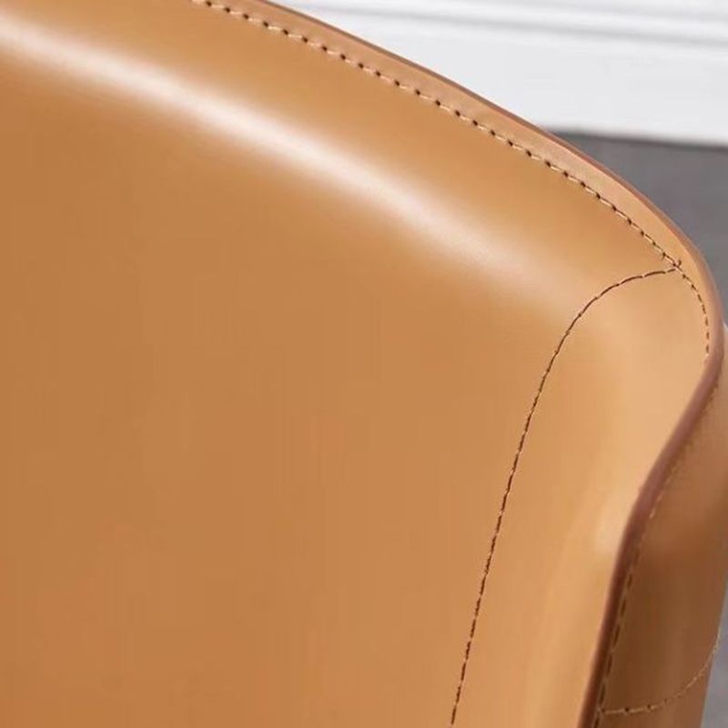 Faux Leather Dining Chair Modern Style Wingback Armless Chair Clearhalo 'Dining Chairs' 'Dining Tables & Seating' 'dining_chair' 'furn' 'furn_dining_chair' 'Furniture' 'Kitchen & Dining Furniture' 1200x1200_71e4061a-5590-4dd3-afcd-dda37e1d9a5a