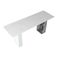 Stone Bar Dining Table Modern Rectangle Bar Table with Double Pedestal for Kitchen Clearhalo 'Bar Furniture' 'Bar Tables' 'bar_tables' 'furn' 'furn_bar_tables' 'Furniture' 'furniture_bar_tables' 'Kitchen & Dining Furniture' 1200x1200_71e589d3-5df9-4e2f-9bf4-d1a4c9bb6fde