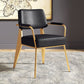 Contemporary Metal Dining Chairs Open Back Arm Dining Side Chair for Kitchen Clearhalo ' kitchen&dining_furn' 'Dining Chairs' 'Dining Tables & Seating' 'dining_chair' 'furn' 'furn_dining_chair' 'Furniture' 'furniture_dining_chair' 'Kitchen & Dining Furniture' 'kitchen' 1200x1200_71e75bf8-e115-4057-9147-f8843ec90fb5