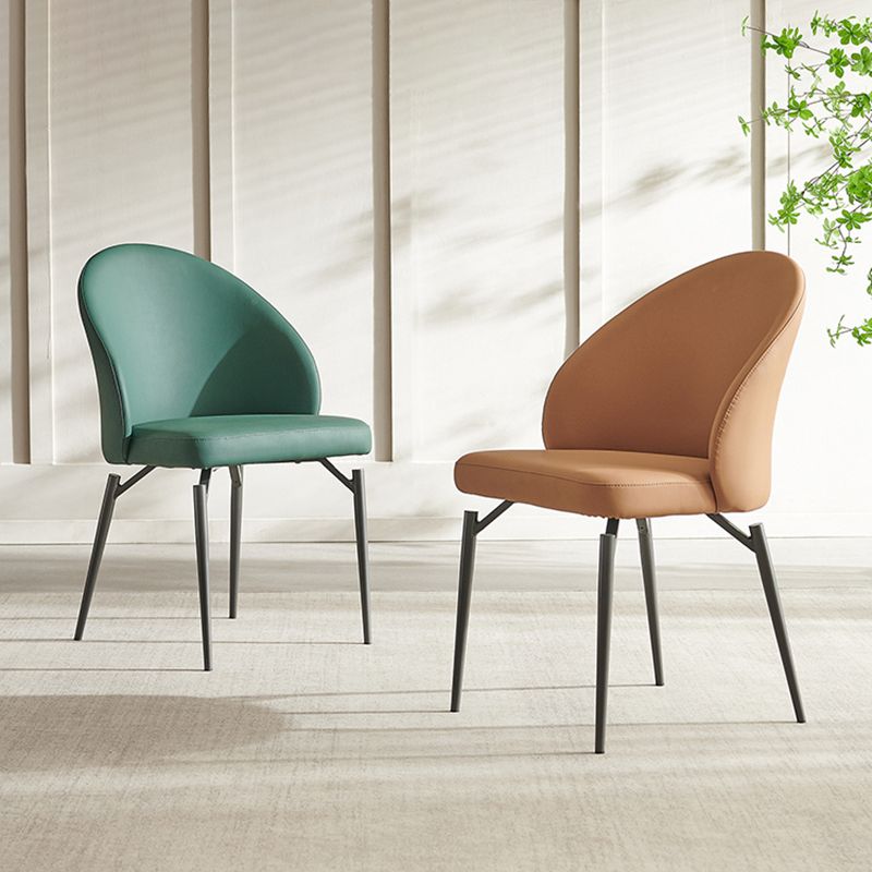 Sillas de comedor sin brazo sin acento de acento de comedor moderno