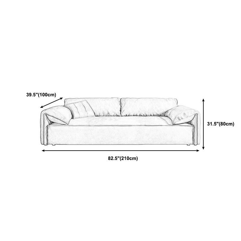 Fabric Living Room Pillow Top Arm Standard Cushions Green Settee Clearhalo 'furn' 'furn_sofas' 'Furniture' 'furniture_sofas' 'kitchen' 'kitchen_sofas' 'Living Room Furniture' 'Sofa' 'sofas' 1200x1200_71e7b5d8-8827-4289-b579-f8adb574f55f