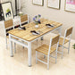 Modern Style MDF Dining Table Set Rectangular Dining Table with Metal Base Clearhalo 'Dining Room Sets' 'Dining Tables & Seating' 'dining_room_set' 'furn' 'furn_dining_room_set' 'Furniture' 'furniture_dining_room_set' 'Kitchen & Dining Furniture' 'kitchen&dining_furn' 'kitchen' 1200x1200_71e84646-83db-45ba-807c-a96cef9966e6