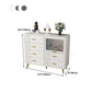 Modern Slate Top Combo Dresser houten opbergkast dressoir in wit / grijs