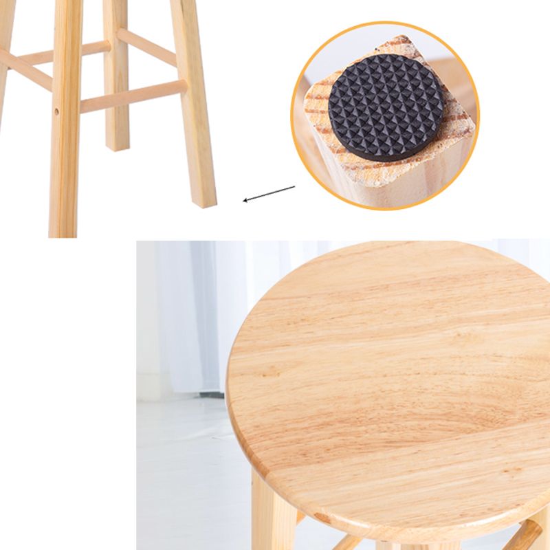 Contemporary Wood Bar Stool Indoor Bar Stool with Wood Seat and Footrest, 1 Piece Clearhalo 'Bar Furniture' 'Bar Stools' 'bar_stools' 'furn' 'furn_bar_stools' 'furniture_bar_stools' 'Kitchen & Dining Furniture' 'kitchen&dining_furn' 'kitchen' 'kitchen_furn' Furniture' 1200x1200_71e9c667-eadd-4aa2-8700-5f97aa97b91a