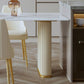 Glam Style Kitchen Sintered Stone Dining Table Freeform Table with Double Pedestal Base Clearhalo ' dining_table' 'Dining Tables & Seating' 'Dining Tables' 'furn' 'furn_dining_table' 'Furniture' 'furniture_dining_table' 'Kitchen & Dining Furniture' 'kitchen&dining_furn' 'kitchen' 'kitchen_dining_table' 1200x1200_71ea34c3-f0ba-444f-8d02-d27317b751b7