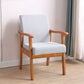Mid-century Modern Style Fabric Arms Included Accent Armchair