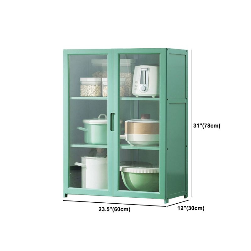 Green Bambus Buffet Server mit einstellbarem Regal Modern Dining Server
