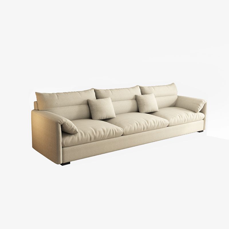 Beach Biscuit Back Standard Sofa 27.6"High Pillow Top Arm Sofa, Beige Clearhalo 'furn' 'furn_sofas' 'Furniture' 'furniture_sofas' 'kitchen' 'kitchen_sofas' 'Living Room Furniture' 'Sofa' 'sofas' 1200x1200_71ed809b-07f9-470b-8ee6-be0e56ba799a