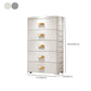 Rectangular Plastic Wardrobe Teen Style Simple Bedroom Storage Cabinet
