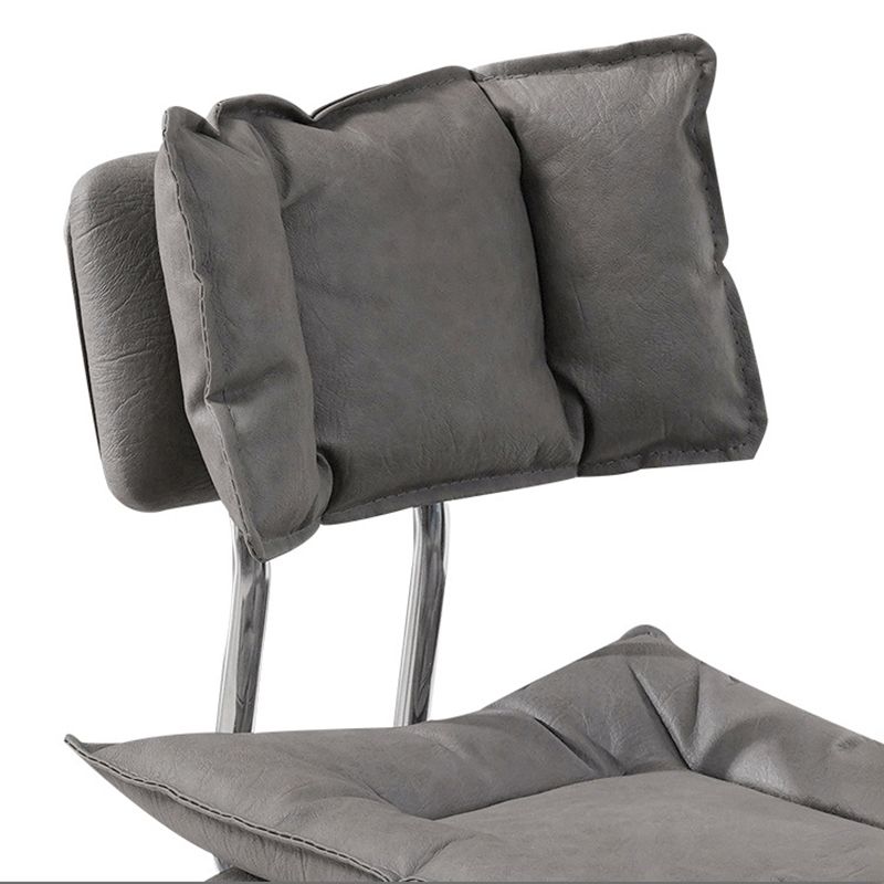 Leather Swivel Adjustable Height Bar Stool Matte Finish Home Low Back Stool Clearhalo 'Bar Furniture' 'Bar Stools' 'bar_stools' 'furn' 'furn_bar_stools' 'furniture_bar_stools' 'Kitchen & Dining Furniture' 'kitchen&dining_furn' 'kitchen' 'kitchen_furn' Furniture' 1200x1200_71ee9621-8484-44a4-9849-8a14dadfbe55