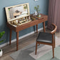 Tavolo da trucco scandinavo in legno massiccio set 1 tavolo da toeletta da top-top cassetto