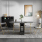 Simplicity Style Dinner Table Trestle Base Folding Furniture,59"L x 31.5"W x 29.5"H Clearhalo 'Dining Tables & Seating' 'Dining Tables' 'dining_table' 'furn' 'furn_dining_table' 'Furniture' 'Kitchen & Dining Furniture' 1200x1200_71f04b2d-bad8-49fd-93d3-ef2b1f11f67c
