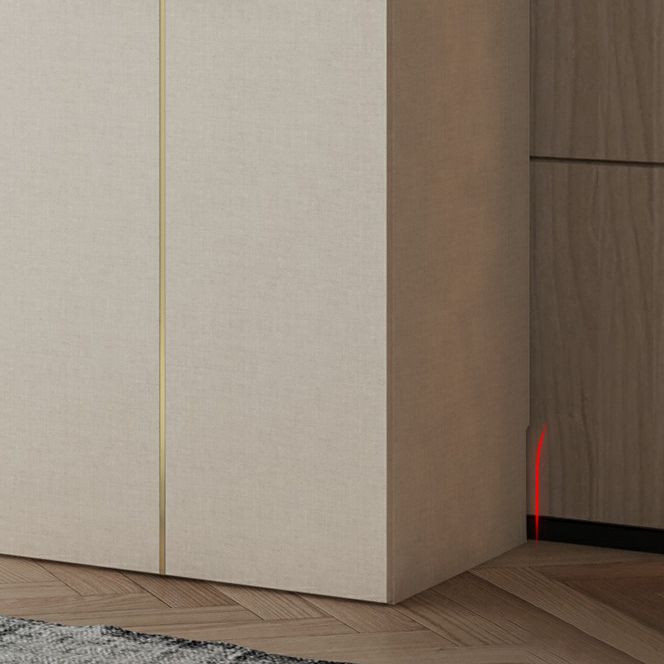 Engineered Wood Wardrobe Cabinet with Drawer Modern Wardrobe Closet