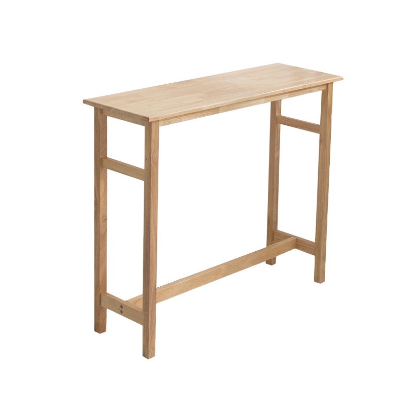 Contemporary Solid Wood Bar Table 47.2"L Trestle Base Bar Desk for Indoor Clearhalo 'Bar Furniture' 'Bar Tables' 'bar_tables' 'furn' 'furn_bar_tables' 'Furniture' 'Kitchen & Dining Furniture' 1200x1200_71f0ece7-6697-47e7-af8a-3cc8d4aea20d