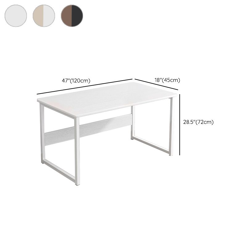 Industrial Rectangular Desk Engineered Wood Writing Desk with Metal Legs Clearhalo 'furn' 'furn_office_desk' 'Furniture' 'Office Desks' 'Office Furniture' 'office_desk' 1200x1200_71f111ab-1319-4203-93bd-4db32180daef