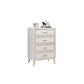Glam Lingerie Chest Wood Vertical Storage Chest with Drawers for Bedroom