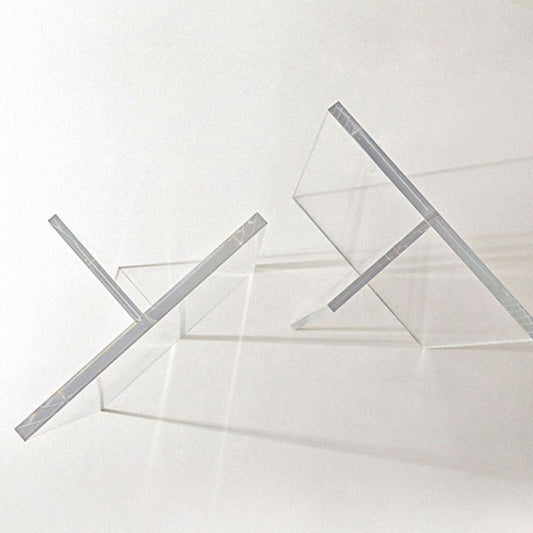 Mesa de mesa de comedor de estilo moderno con base acrílica para el hogar