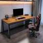 Industrial Wood Computer Desk Sled Rectangular Gaming Desk with Metal Legs Clearhalo 'furn' 'furn_office_desk' 'Furniture' 'Office Desks' 'Office Furniture' 'office_desk' 1200x1200_71f5b798-5e30-445d-90f9-dc2bf5badf51