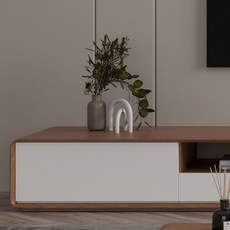 Scandinavian 4-Drawer TV Media Stand Solid Wood TV Stand Console Clearhalo 'furn' 'furn_tv_stands_entertainment_centers' 'Furniture' 'Living Room Furniture' 'TV Stands & Entertainment Centers' 'TV Stands & Media Storage Furniture' 'tv_stands_entertainment_centers' 1200x1200_71f6542d-6bd2-4fae-b4bc-ffafa38de610