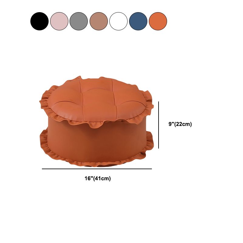 Pouf de encaje resistente al agua marrón moderno para la sala de estar para la sala de estar
