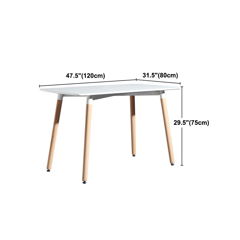 Industrial Style Dining Table MDF 4 Legs Dining Site Table for Dining Room Clearhalo ' dining_table' 'Dining Tables & Seating' 'Dining Tables' 'furn' 'furn_dining_table' 'Furniture' 'furniture_dining_table' 'Kitchen & Dining Furniture' 'kitchen&dining_furn' 'kitchen' 'kitchen_dining_table' 1200x1200_71f78f44-0431-4667-ad79-fe97cd692d3b