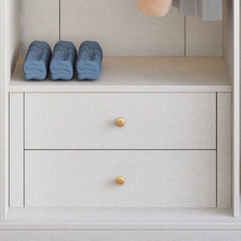 Armaia di guardaroba scorrevole con cassetto armadio del guardaroba in legno per casa