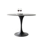 Metal Modern Round Indoor Table Black Sintered Stone Top Table for Dining Room Clearhalo 'Dining Tables & Seating' 'Dining Tables' 'dining_table' 'furn' 'furn_dining_table' 'Furniture' 'furniture_dining_table' 'Kitchen & Dining Furniture' 'kitchen' 'kitchen_dining_table' 1200x1200_71f87b85-9d44-4433-bf68-1699b3a4854a