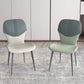 Industrial Metal Dining Room Chair PU Leather Dining Chairs for Home Use