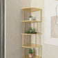 Scandinavian Iron Corner Bookshelf Vertical Open Bookcase for Bedroom Clearhalo 'Bookcases' 'furn' 'furn_bookcases' 'Furniture' 'furniture_bookcases' 'Office Furniture' 1200x1200_71fa022b-c049-49cc-a2fb-a07a75b853ec