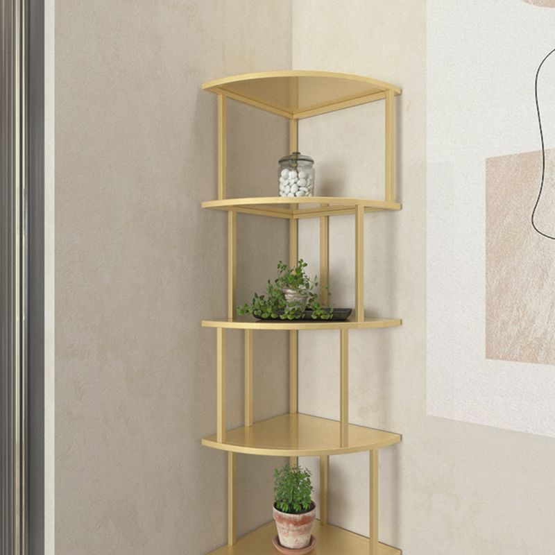 Scandinavian Iron Corner Bookshelf Vertical Open Bookcase for Bedroom Clearhalo 'Bookcases' 'furn' 'furn_bookcases' 'Furniture' 'furniture_bookcases' 'Office Furniture' 1200x1200_71fa022b-c049-49cc-a2fb-a07a75b853ec
