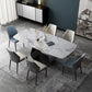 Modern 1/2/7 Pieces Dining Table Set with Marble Top Rectangle Dinette Set Clearhalo 'Dining Room Sets' 'Dining Tables & Seating' 'dining_room_set' 'furn' 'furn_dining_room_set' 'Furniture' 'furniture_dining_room_set' 'Kitchen & Dining Furniture' 'kitchen&dining_furn' 'kitchen' 1200x1200_71fb3f19-d669-437b-933e-adda5eaec5ce