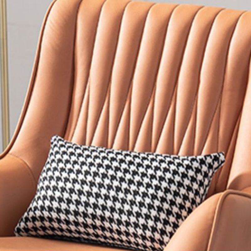 Faux leer 31,5 "W*27,5" D*35.4 "H fauteuil met basis vier poten voor slaapkamer