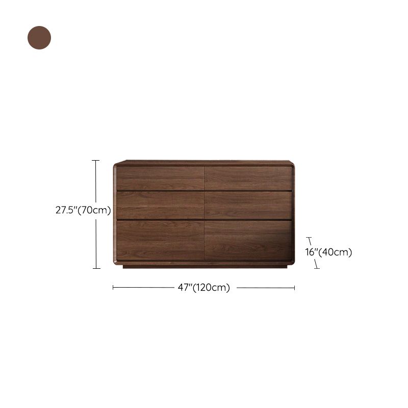 Wooden Chest in Brown Rectangle Accent Chest with 6 and 8 Drawers Clearhalo 'Cabinets & Chests' 'cabinets_chests' 'furn' 'furn_cabinets_chests' 'Furniture' 'Living Room Furniture' 1200x1200_7201bd60-f0b3-4a4f-9f98-c8eeb2932aec