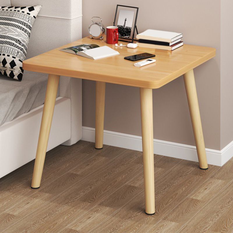 Stand de madera de 16.5 "de altura en blanco / negro / amarillo / natural