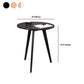 Scandinave 23,6 "/27,5" Table d'appoint en bois rond 3 Table de fin de jambes