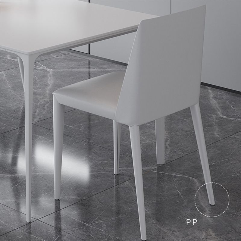 Modern Dining Room Sintered Stone Rectangle Table Dining Furniture Set with 4 Legs Base Clearhalo 'Dining Room Sets' 'Dining Tables & Seating' 'dining_room_set' 'Furniture' 'furniture_dining_room_set' 'Kitchen & Dining Furniture' 'kitchen&dining_furn' 'kitchen' 1200x1200_7203bc83-0c99-4eba-b07e-7913fea7f2a1