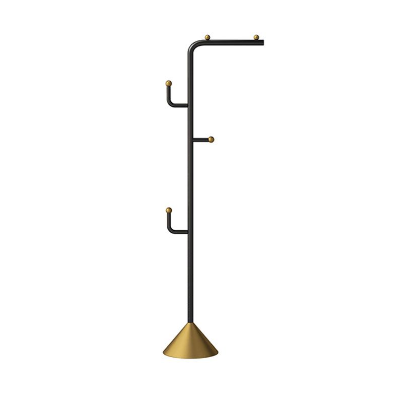 Glam Coat Rack Free Standing Coat Hook Metal Hall Stand Living Room Clearhalo 'Entry & Mudroom Furniture' 'furn' 'furn_hall_tree_coat_racks' 'Furniture' 'Hall Trees & Coat Racks' 'hall_tree_coat_racks' 1200x1200_72077b73-a4a9-4437-89b1-6056f1c08b74
